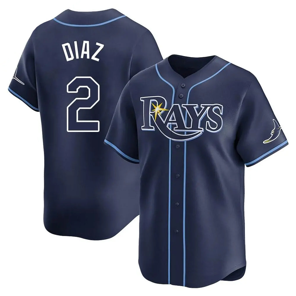 Odoa TB.Rays #2 Yandy Diaz Player Navy Home Limited Stitched Jerseys