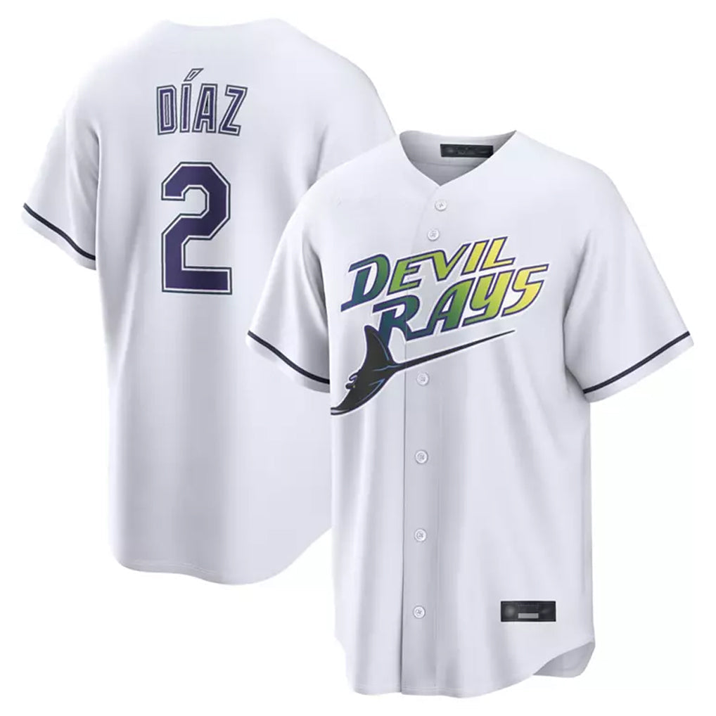 Odoa TB.Rays #2 Yandy Diaz Player White City Connect Home Stitched Jerseys