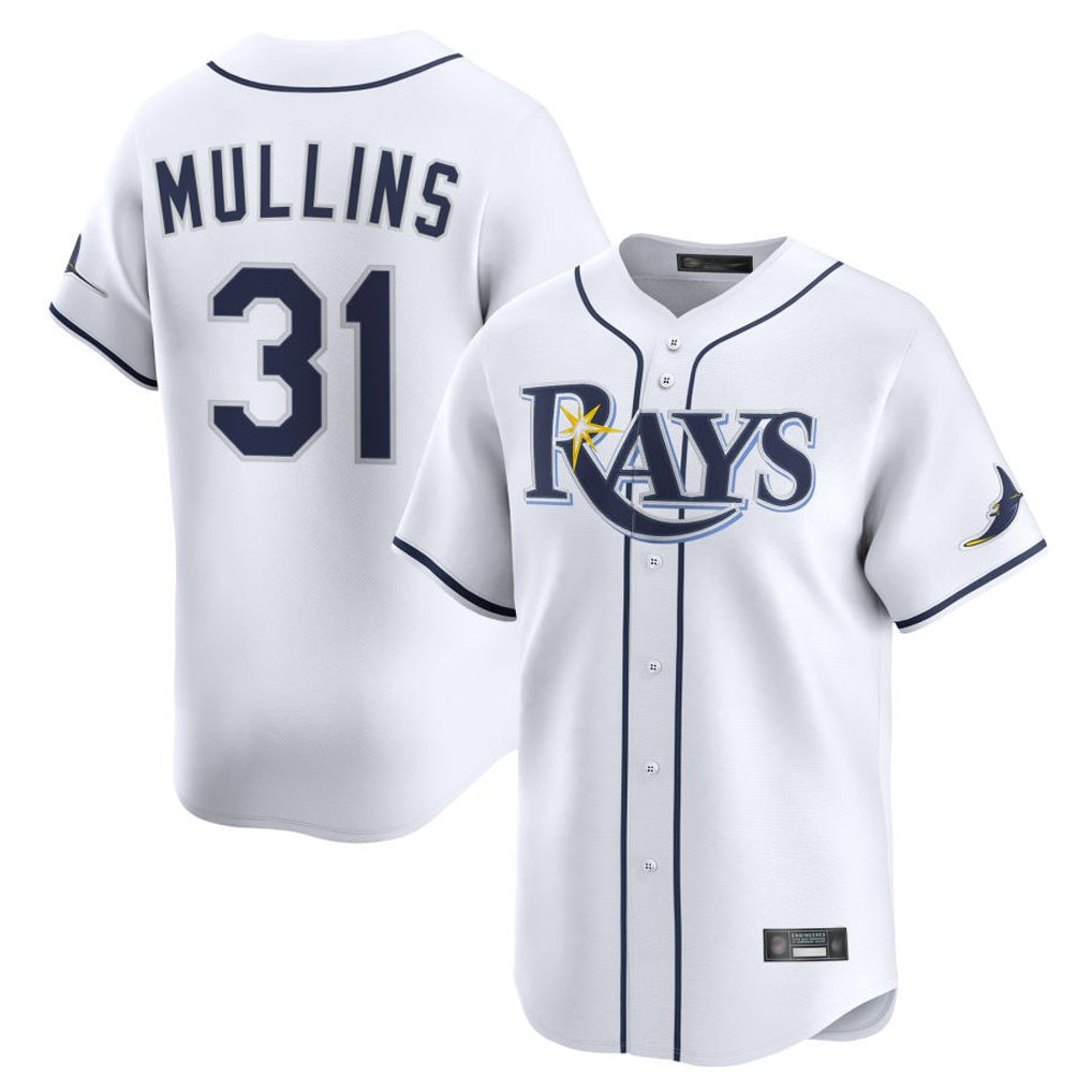 Odoa TB.Rays #31 Cedric Mullins Player White Home Limited Stitched Jerseys