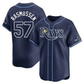 Odoa TB.Rays #57 Drew Rasmussen Player Navy Home Limited Stitched Jerseys