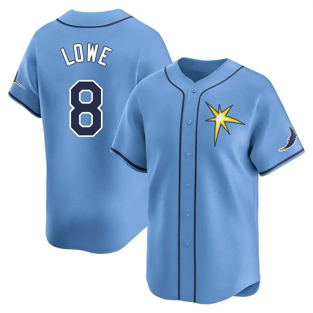 Odoa TB.Rays #8 Brandon Lowe Player Light Blue Home Limited Stitched Jerseys