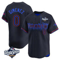 Odoa T.Blue Jays #0 Andres Gimenez Player Black 2025 World Series City Connect Stitched Jerseys