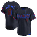 Odoa T.Blue Jays #0 Andres Gimenez Player Black City Connect Limited Stitched Jerseys