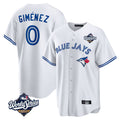 Odoa T.Blue Jays #0 Andres Gimenez Player White 2025 World Series Game Stitched Jerseys