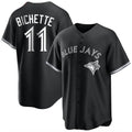 Odoa T.Blue Jays #11 Bo Bichette Player Black Home Game Stitched Jerseys