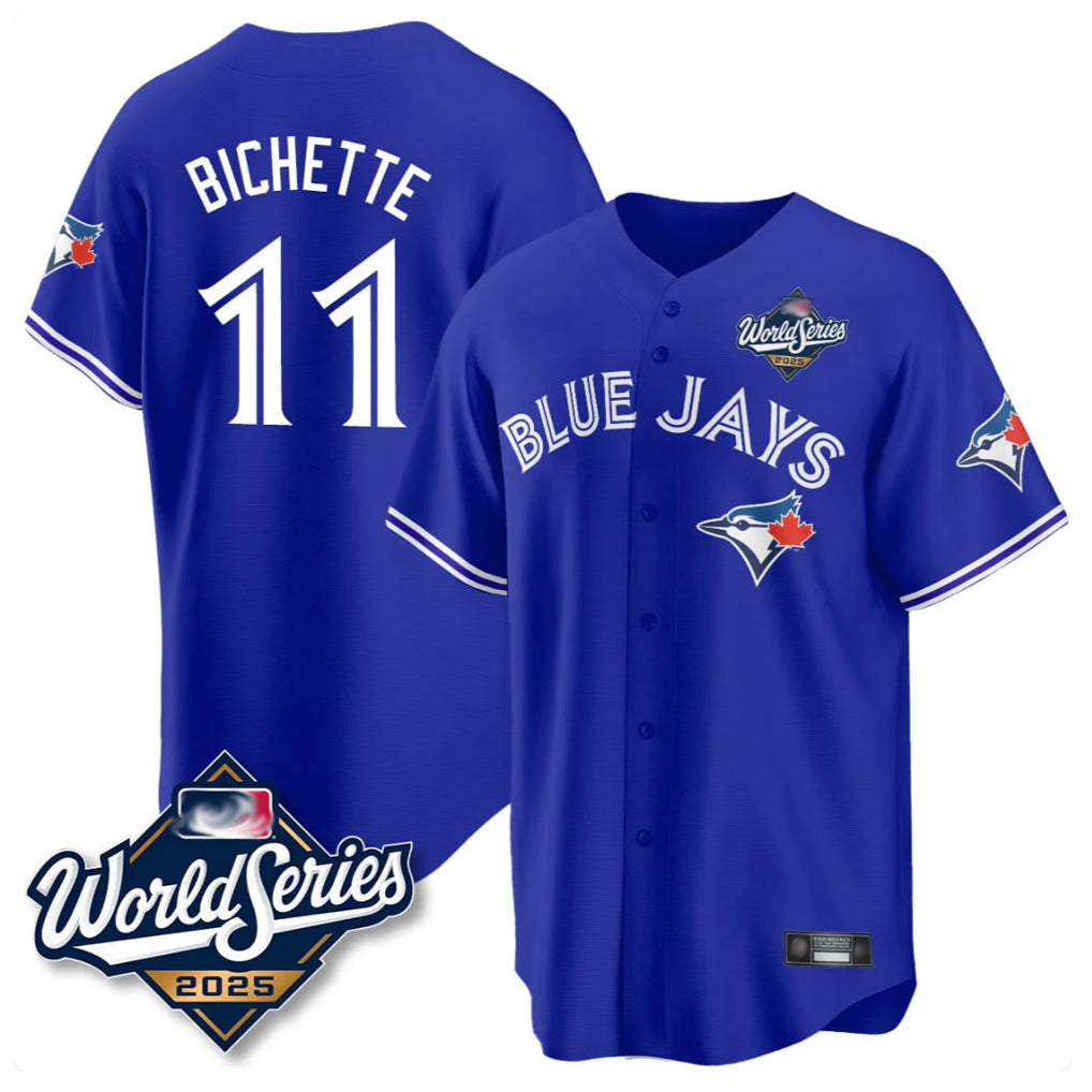Odoa T.Blue Jays #11 Bo Bichette Player Blue 2025 World Series Rush Limited Stitched Jerseys