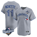 Odoa T.Blue Jays #11 Bo Bichette Player Gray 2025 World Series Limited Home Stitched Jerseys