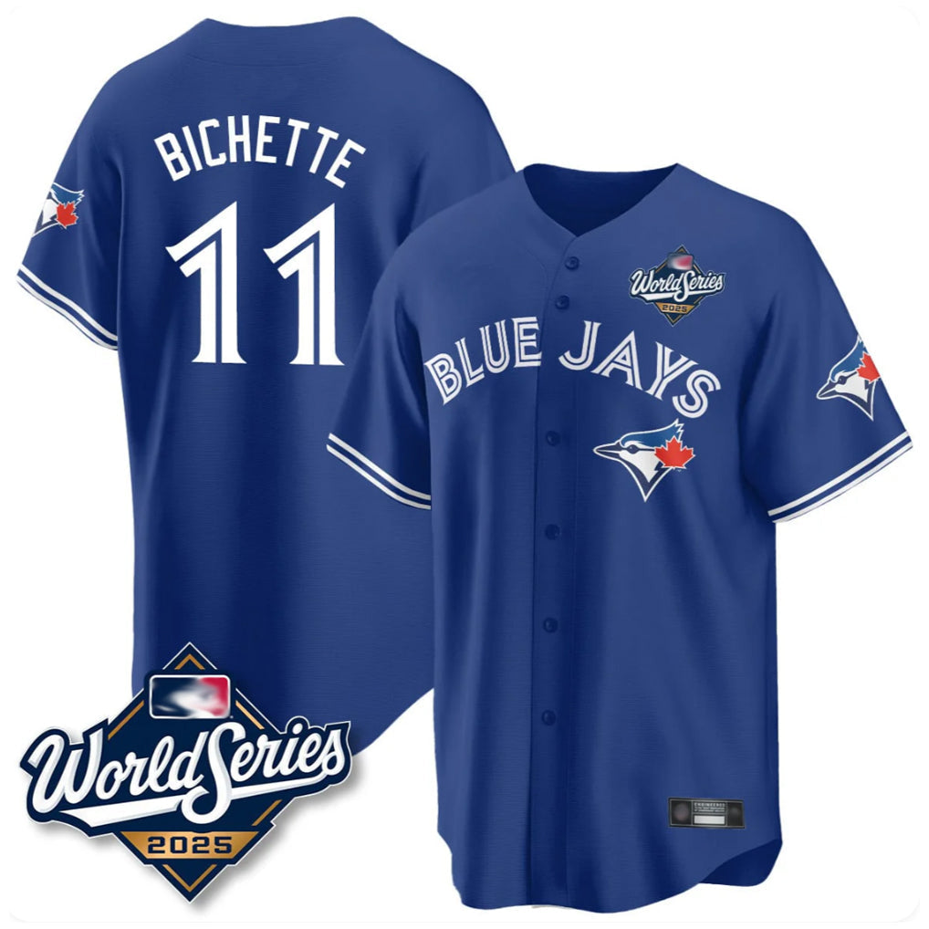 Odoa T.Blue Jays #11 Bo Bichette Player Royal 2025 World Series Limited Home Stitched Jerseys