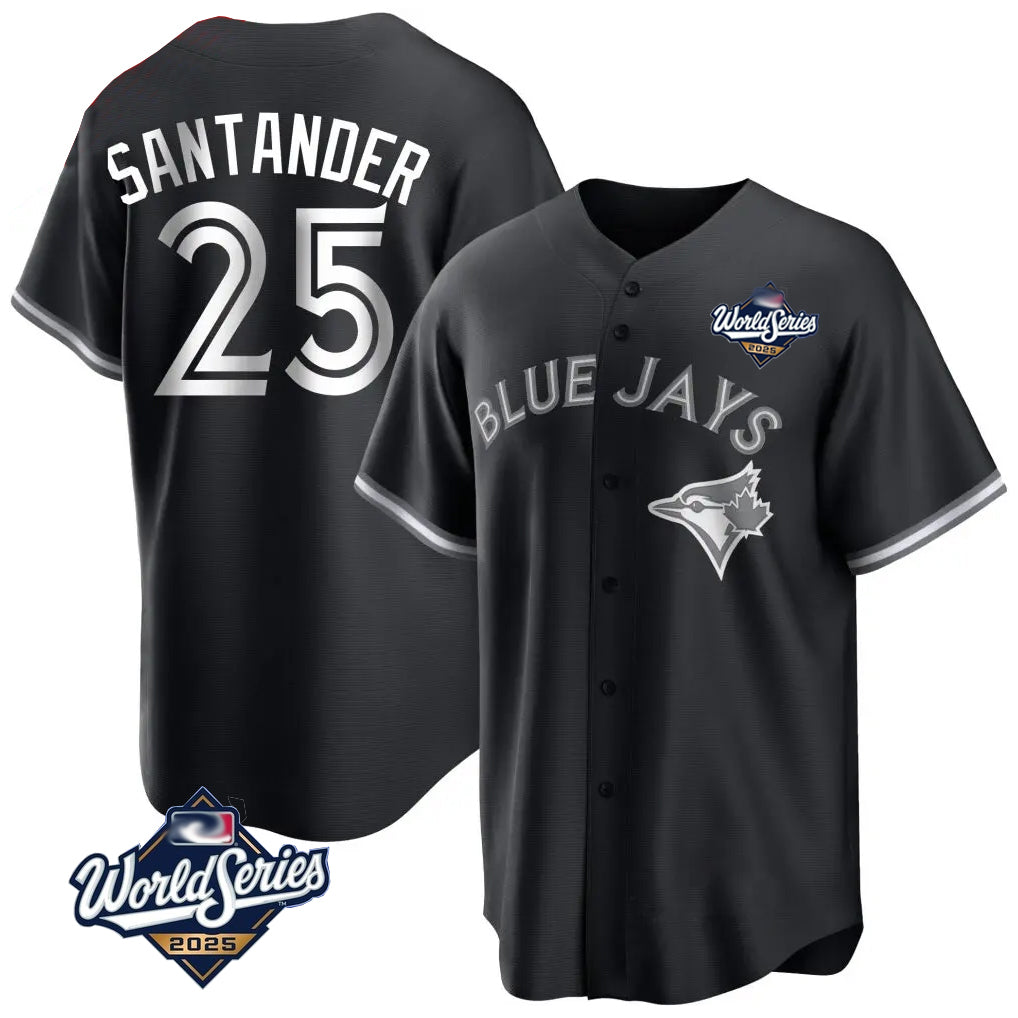 Odoa T.Blue Jays #25 Anthony Santander Player Black 2025 World Series City Connect Limited Stitched Jerseys