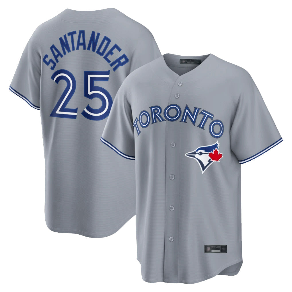 Odoa T.Blue Jays #25 Anthony Santander Player Gray Home Limited Stitched Jerseys