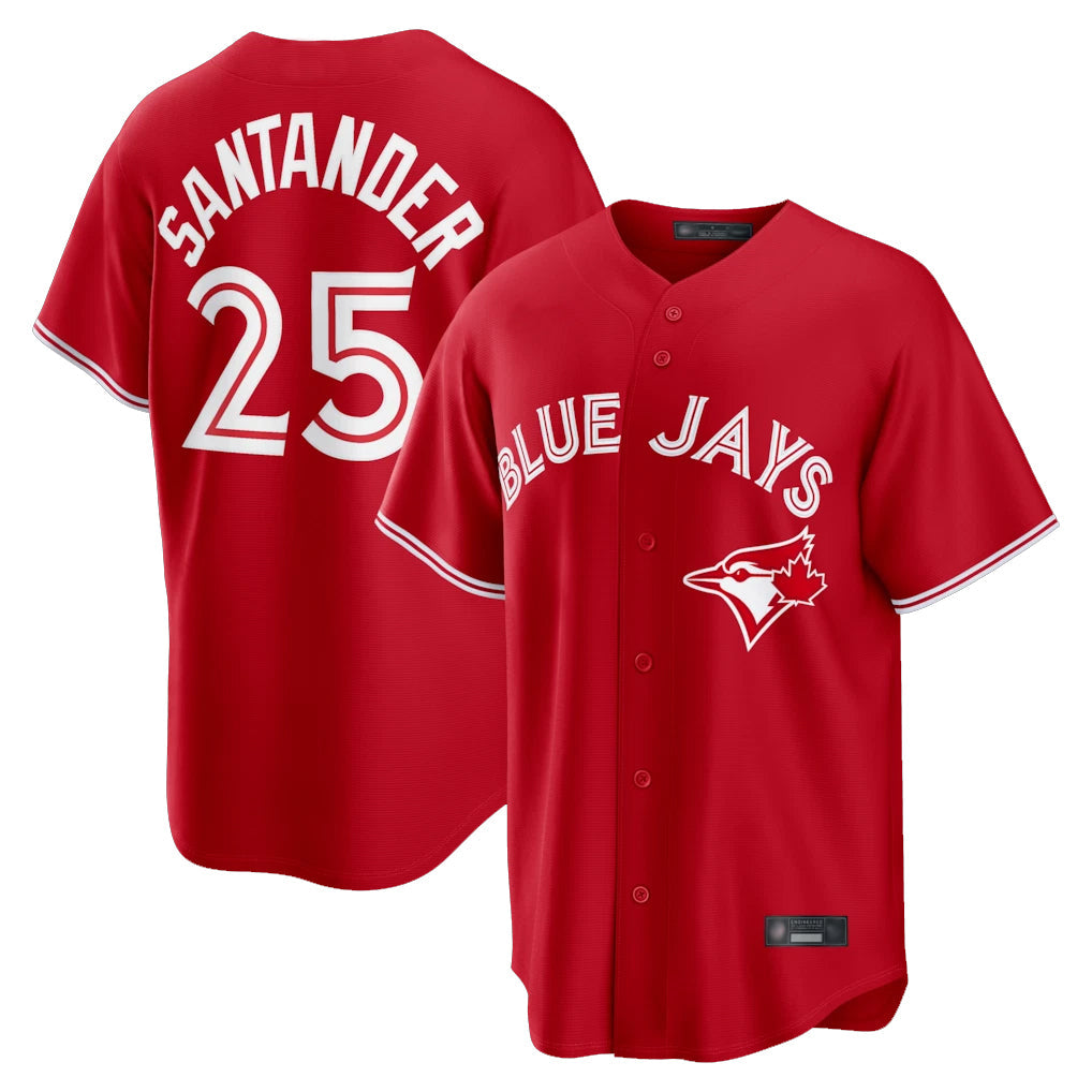 Odoa T.Blue Jays #25 Anthony Santander Player Red Home Limited Stitched Jerseys
