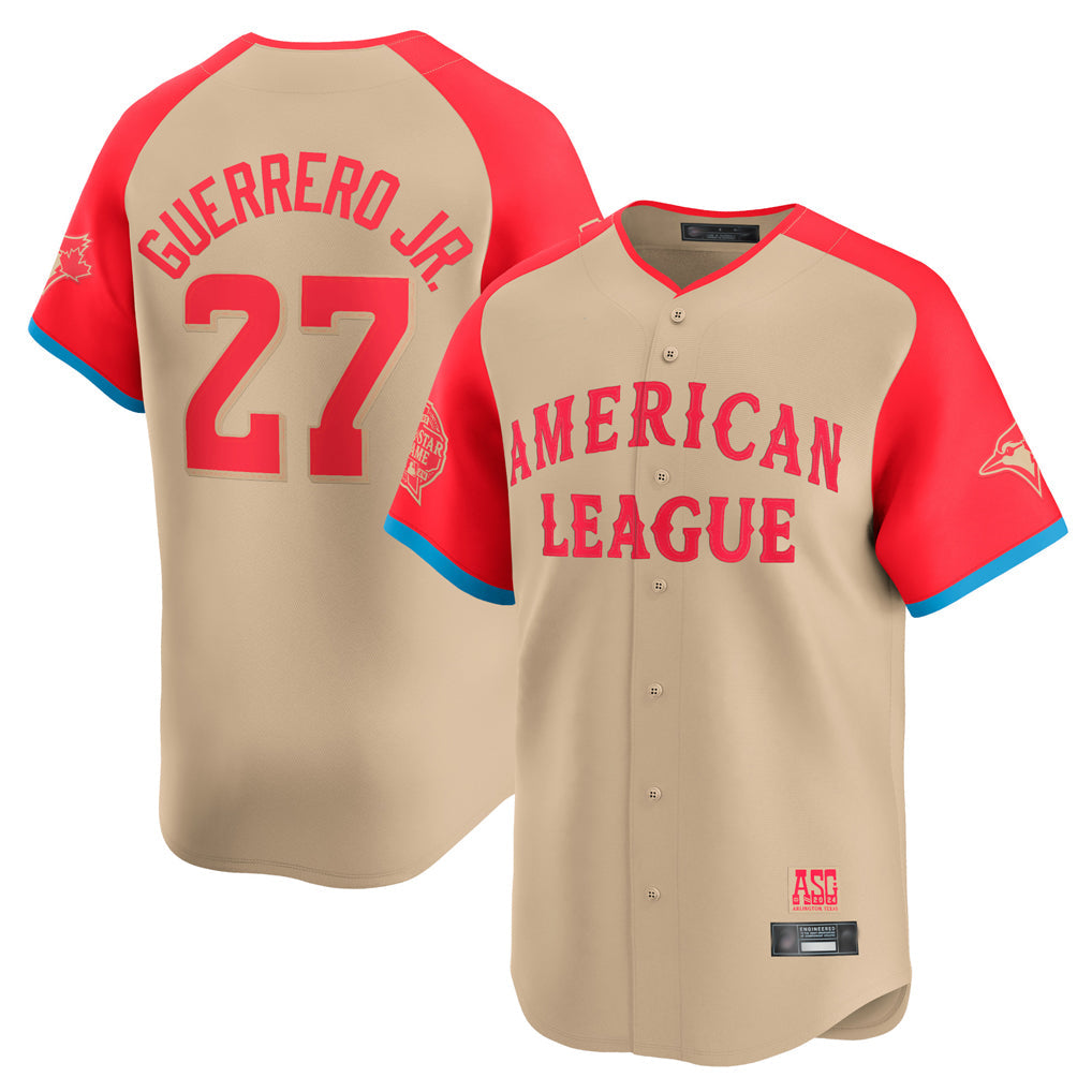 Odoa T.Blue Jays #27 Vladimir Guerrero Jr Player Cream American League All-Star Game Limited Player Stitched Jerseys