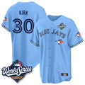 Odoa T.Blue Jays #30 Alejandro Kirk Player Blue 2025 World Series Limited Stitched Jerseys