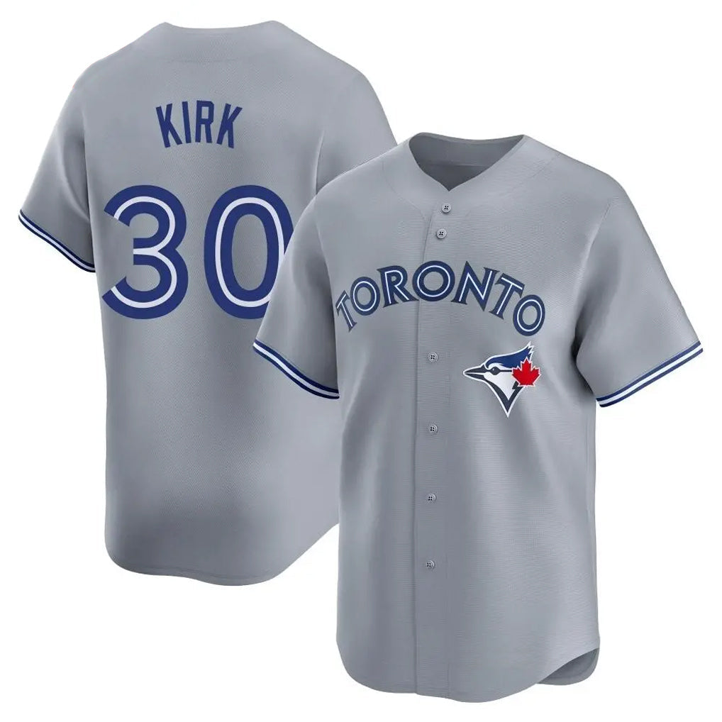 Odoa T.Blue Jays #30 Alejandro Kirk Player Gray Home Limited Stitched Jerseys