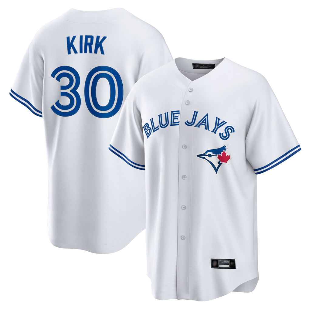 Odoa T.Blue Jays #30 Alejandro Kirk Player White Home Game Stitched Jerseys