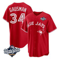 Odoa T.Blue Jays #34 Kevin Gausman Player Red 2025 American League All Stitched Jerseys