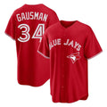 Odoa T.Blue Jays #34 Kevin Gausman Player Red Home Limited Stitched Jerseys