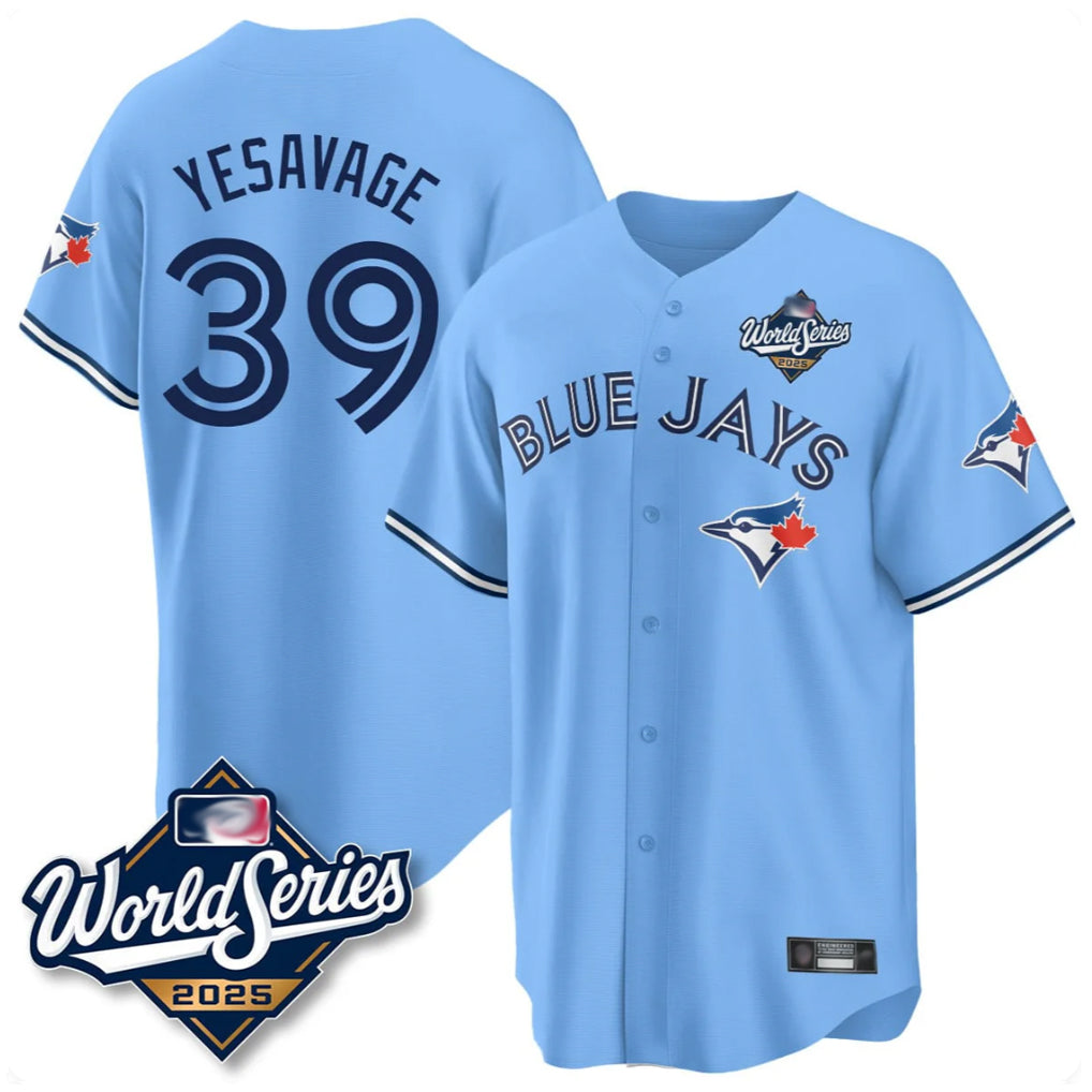 Odoa T.Blue Jays #39 Trey Yesavage Player Blue 2025 World Series Limited All Stitched Jerseys