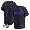 Odoa T.Blue Jays #47 Addison Barger Player Black 2025 World Series City Connect Stitched Jerseys