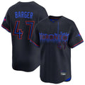 Odoa T.Blue Jays #47 Addison Barger Player Black&Blue City Connect Limited Stitched Jerseys