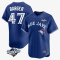 Odoa T.Blue Jays #47 Addison Barger Player Navy 2025 World Series Limited Stitched Jerseys