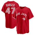 Odoa T.Blue Jays #47 Addison Barger Player Red Home Limited Game Stitched Jerseys