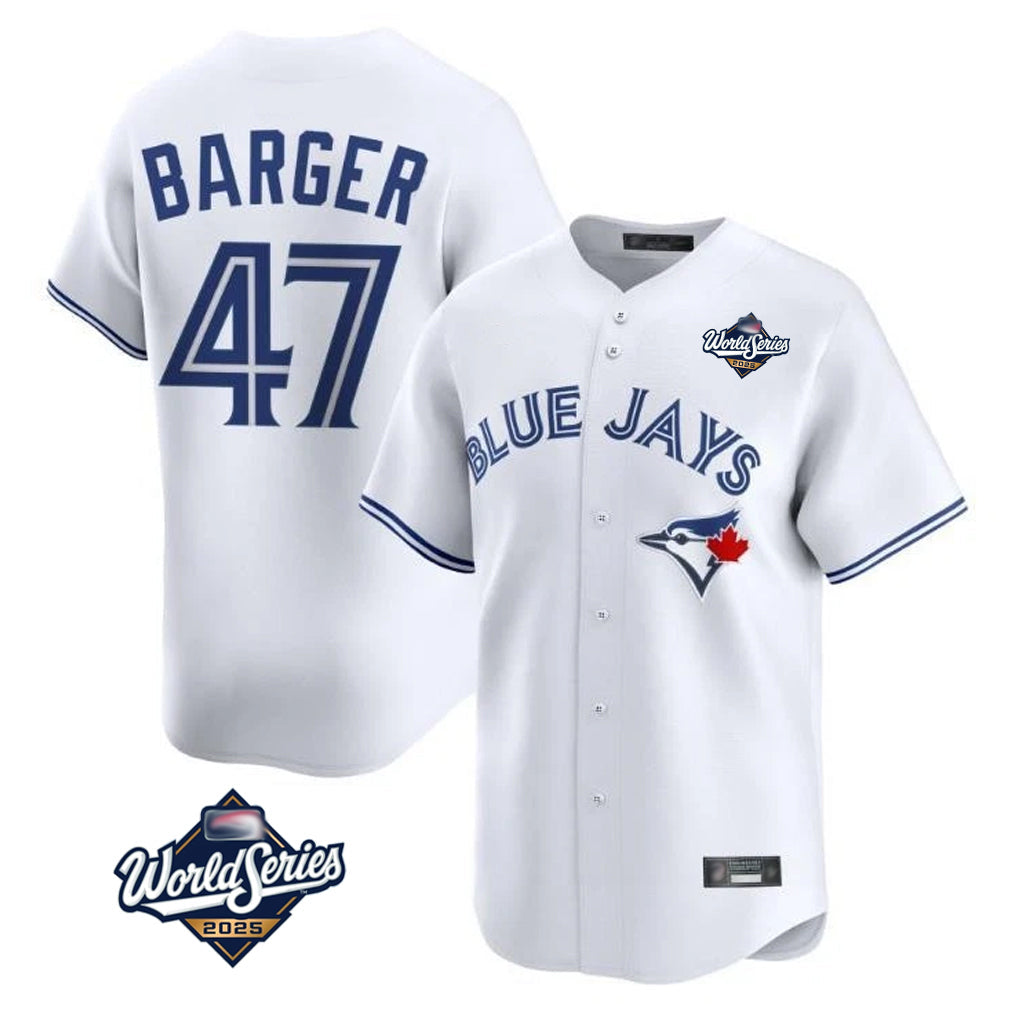 Odoa T.Blue Jays #47 Addison Barger Player White 2025 World Series Limited Stitched Jerseys