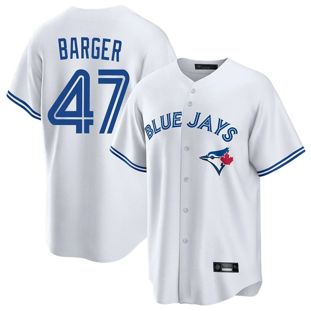 Odoa T.Blue Jays #47 Addison Barger Player White Home Stitched Jerseys