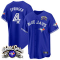 Odoa T.Blue Jays #4 George Springer Player Royal 2025 American League All Stitched Jersey