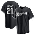 Odoa T.Rangers #21 Jake Burger Player Black Home Limited Stitched Jerseys