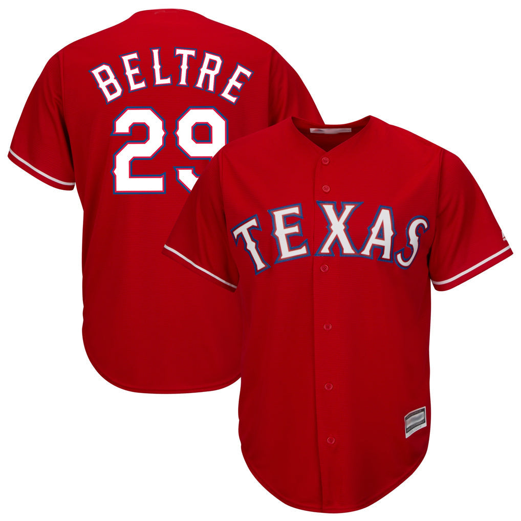 Odoa T.Rangers #29 Adrian Beltre Player Red Majestic Alternate Cool Stitched Jerseys