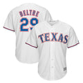 Odoa T.Rangers #29 Adrian Beltre Player White Majestic Home Cool Stitched Jerseys
