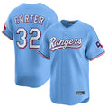 Odoa T.Rangers #32 Evan Carter Player Light Blue Home Limited Stitched Jerseys