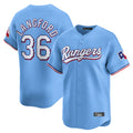 Odoa T.Rangers #36 Wyatt Langford Player Light Blue Home Limited Stitched Jerseys