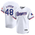 Odoa T.Rangers #48 Jacob deGrom Player White Home Limited Stitched Jerseys