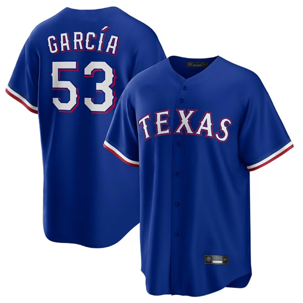 Odoa T.Rangers #53 Adolis Garcia Player Royal Home Limited Game Stitched Jerseys