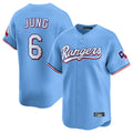 Odoa T.Rangers #6 Josh Jung Player Light Blue Limited Home Stitched Jerseys