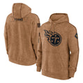 Odoa T.Titans Brown Salute To Service Club Pullover Hoodies Home Game Blank Player Stitched Jerseys