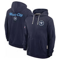 Odoa T.Titans Navy Pullover Hoodies Home Game Blank Player Stitched Jerseys