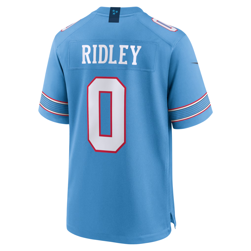 Odoa T.Titans #0 Calvin Ridley Light Blue Game Stitched Jerseys