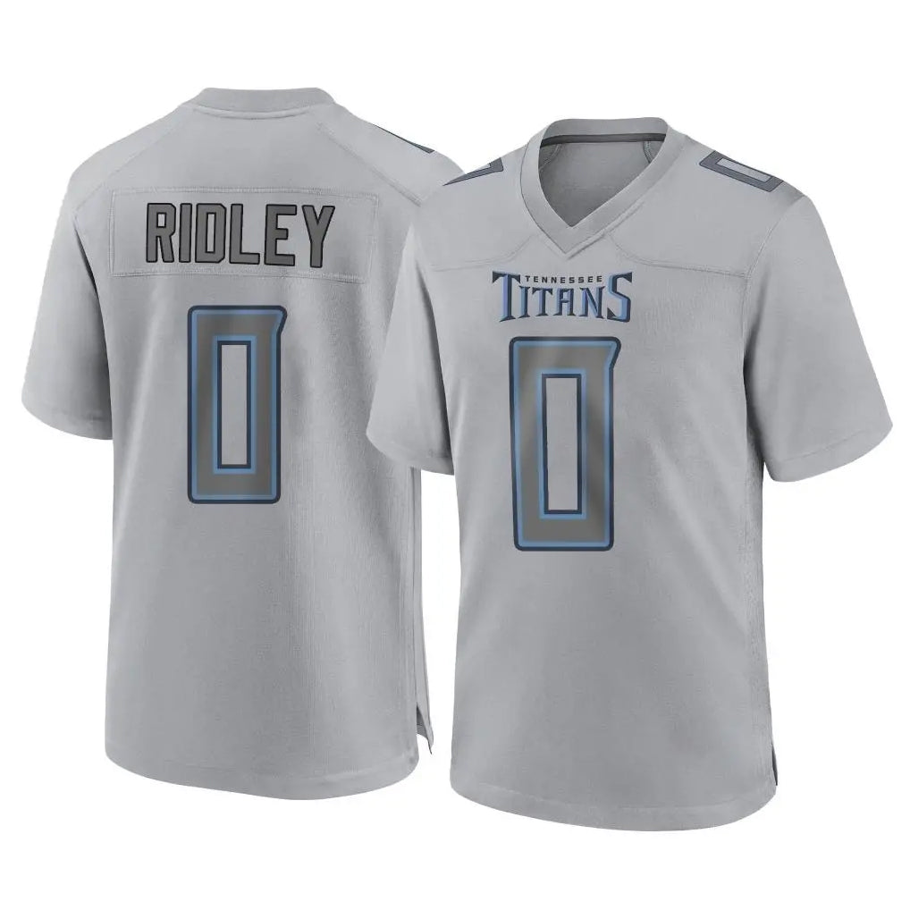 Odoa T.Titans #0 Calvin Ridley Player Gray Atmosphere Fashion Home Game Stitched Jerseys