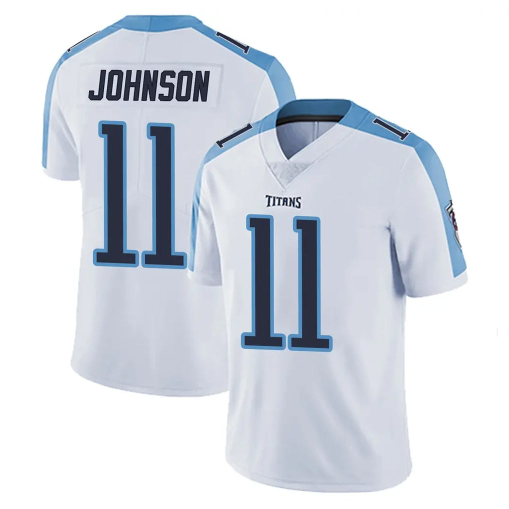 Odoa T.Titans #11 Jermaine Johnson II Player White Limited Vapor Untouchable Home Game Stitched Jerseys