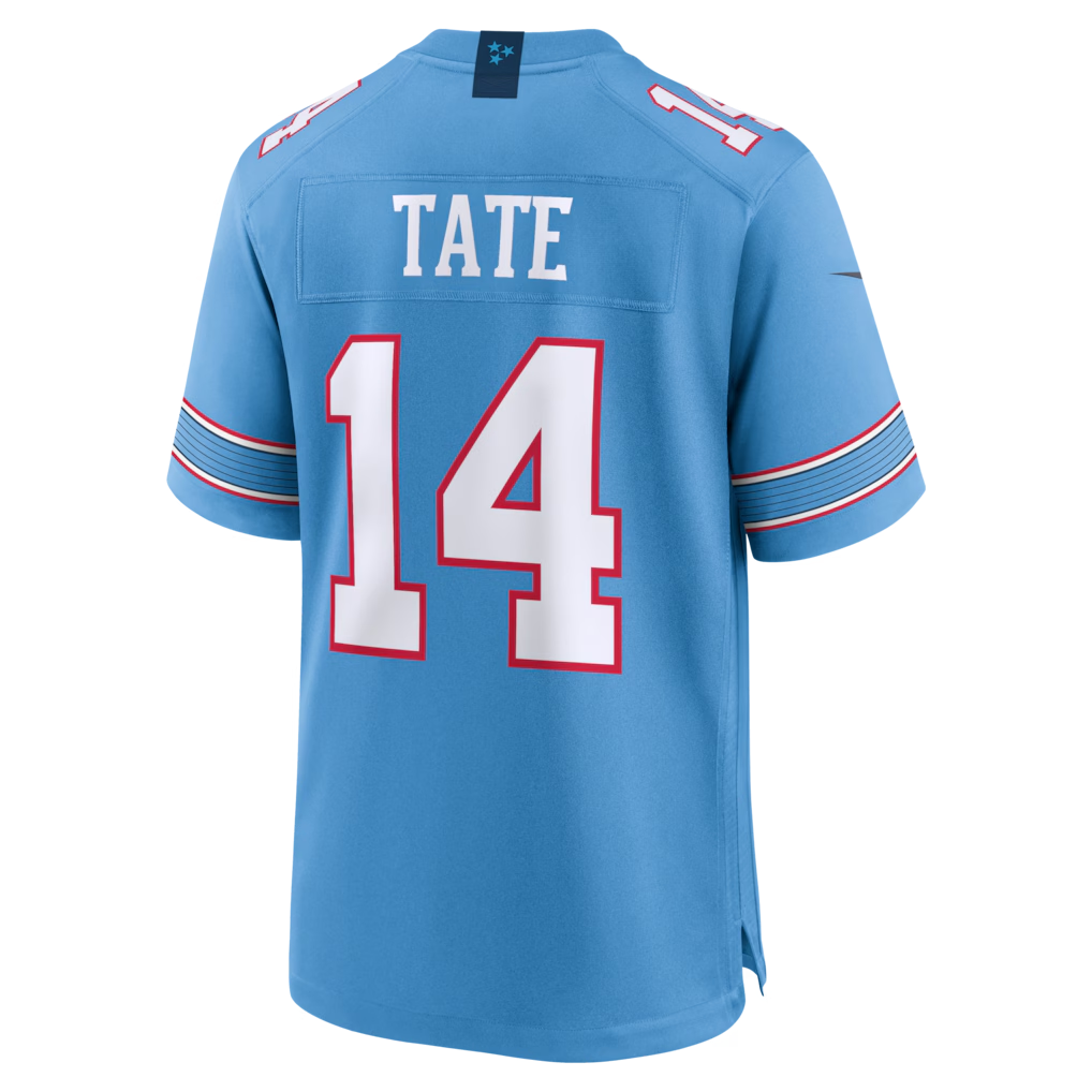 Odoa T.Titans #14 Carnell Tate Light Blue 2026 Draft First Round Pick No. 4 Team Game Stitched Jerseys