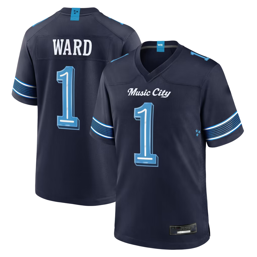 Odoa T.Titans #1 Cameron Ward Navy 2026 Rivalries Collection Game Stitched Jerseys