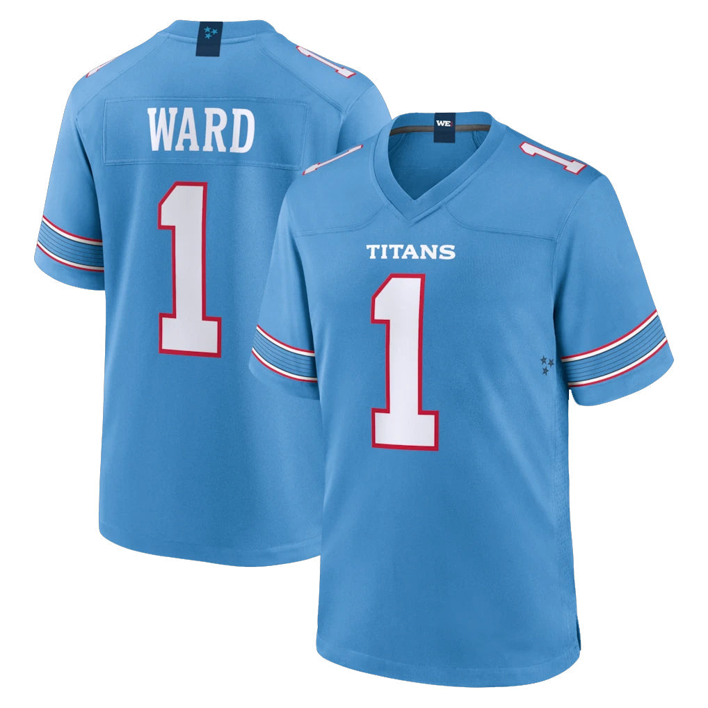 Odoa T.Titans #1 Cameron Ward Player Light Blue 2026 Game Home Stitched Jerseys