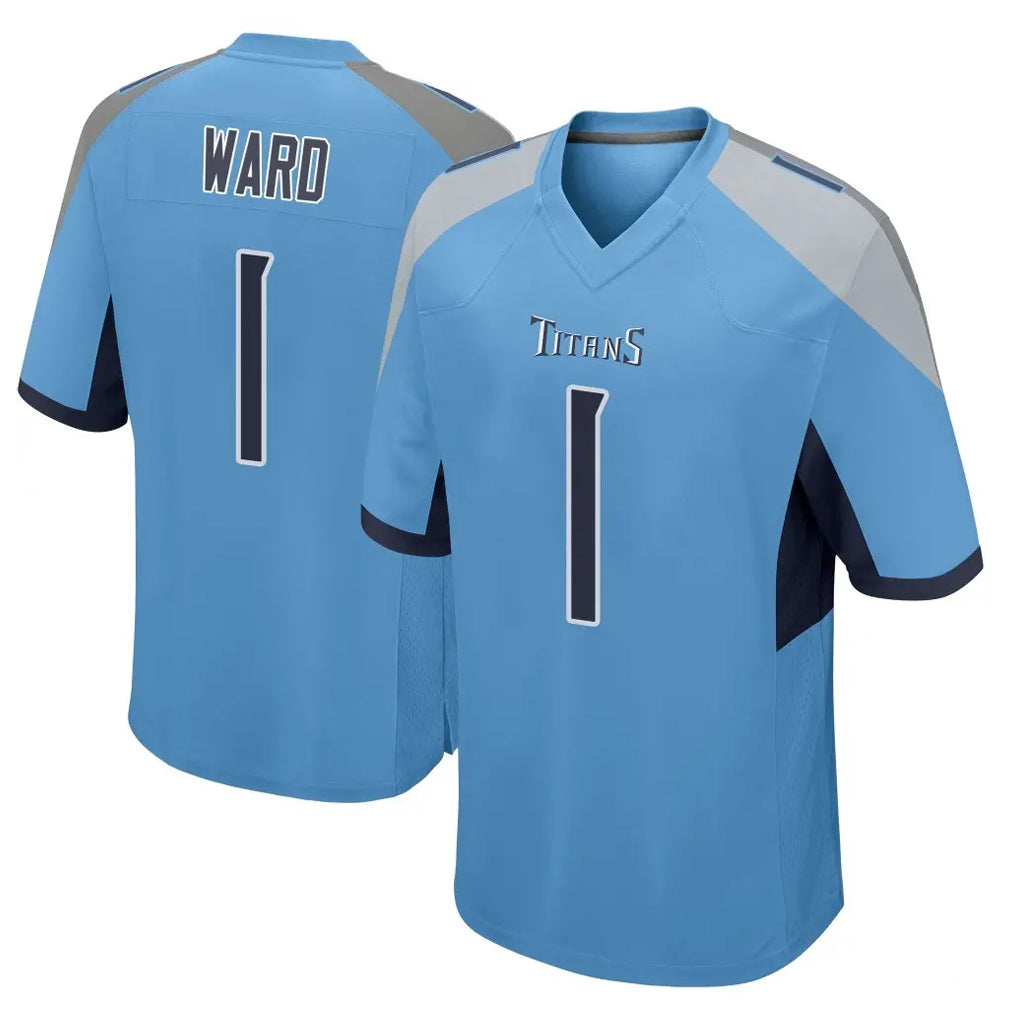 Odoa T.Titans #1 Cameron Ward  Player Light Blue Home Game Stitched Jerseys