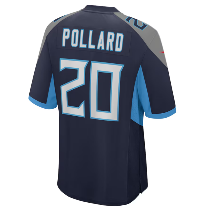 Odoa T.Titans #20 Tony Pollard Navy Game Player Jersey Stitched Jersey