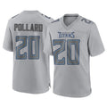 Odoa T.Titans #20 Tony Pollard Player Gray Atmosphere Fashion Home Game Stitched Jerseys