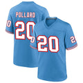 Odoa T.Titans #20 Tony Pollard Player Light Blue Throwback Alternate Game Stitched Jerseys