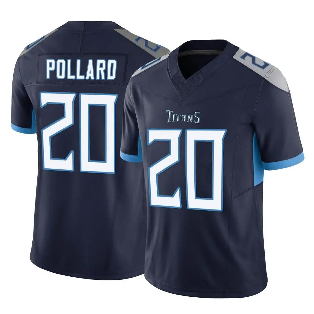 Odoa T.Titans #20 Tony Pollard Player Navy Limited Vapor F.U.S.E. Home Game Stitched Jerseys